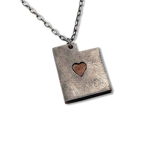 Home State Jewelry - Pewter State Necklace