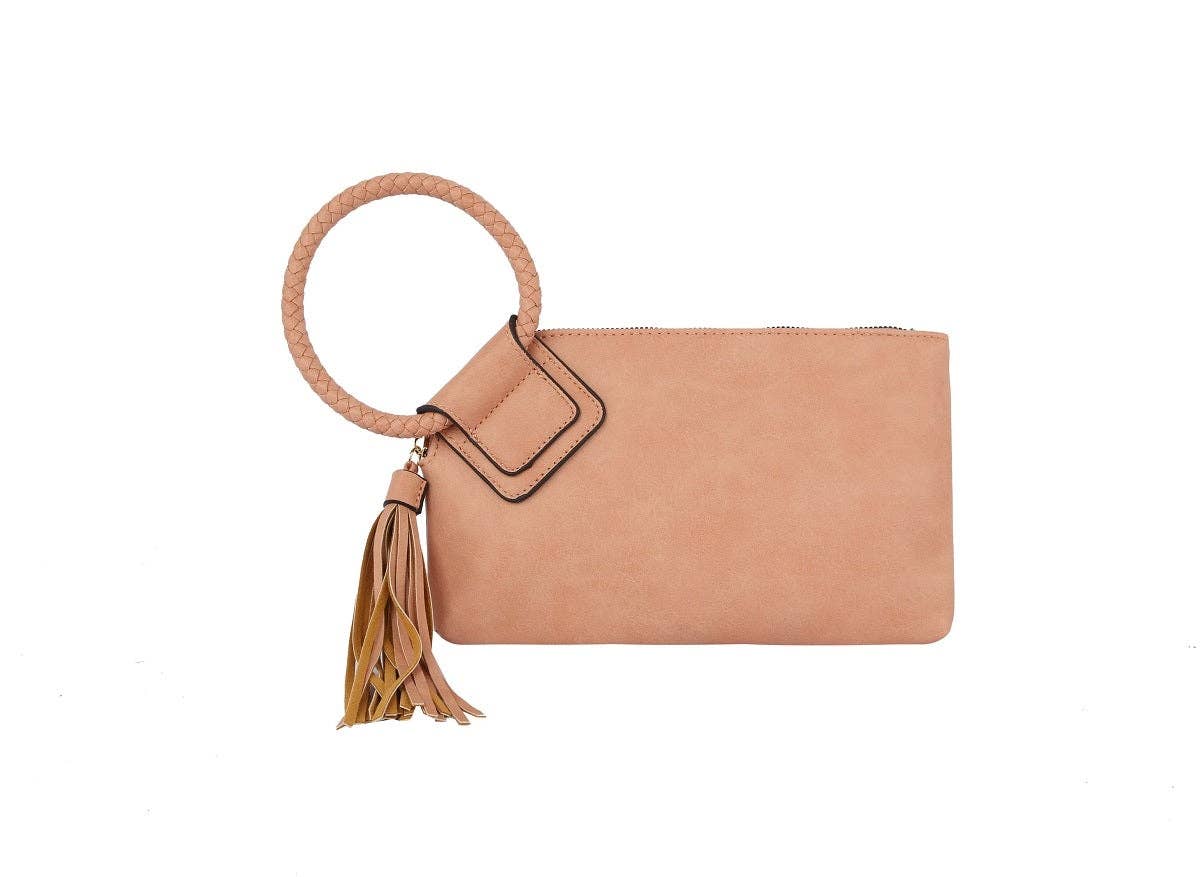 Sage Soft Vegan Leather Wristlet/Clutch