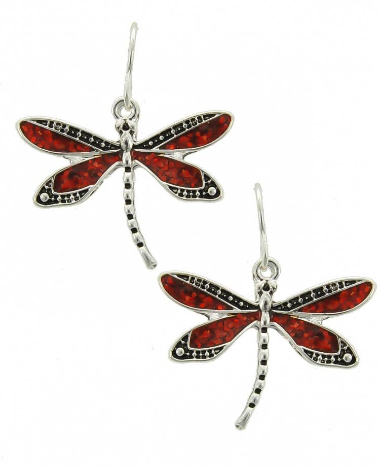 Glitter Dragonfly Earrings