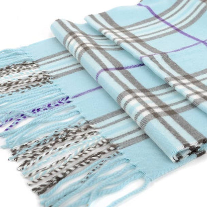 Acrylic Plaid Cashmere Feel Winter Scarves