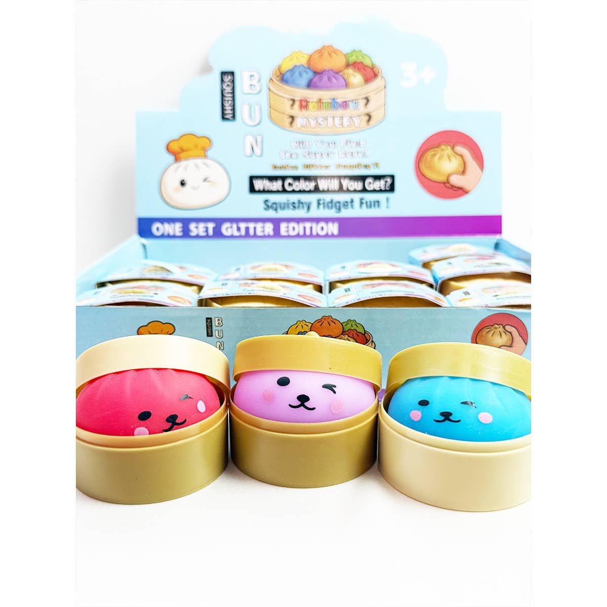 Cute Mini Dumpling Squishy with Steamer