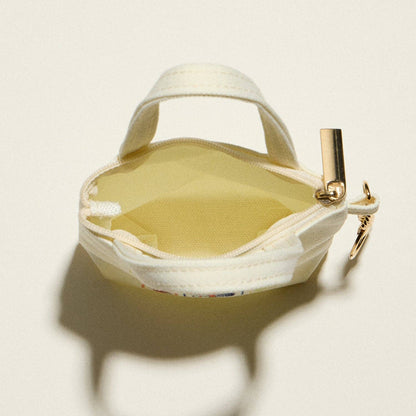 Canvas Retro Sardine Graphic | Mini Bag Charm