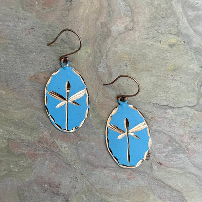 Patina Dragon Fly Dream Earrings