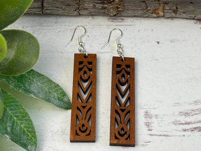 Rectangle Mandala Earrings