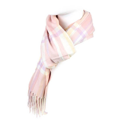 Unisex Plaid Acrylic Cashmere Feel Winter Scarves