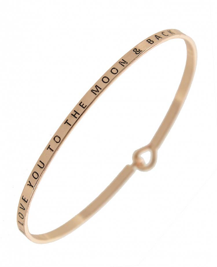 LOVE YOU TO THE MOON & BACK Bangle