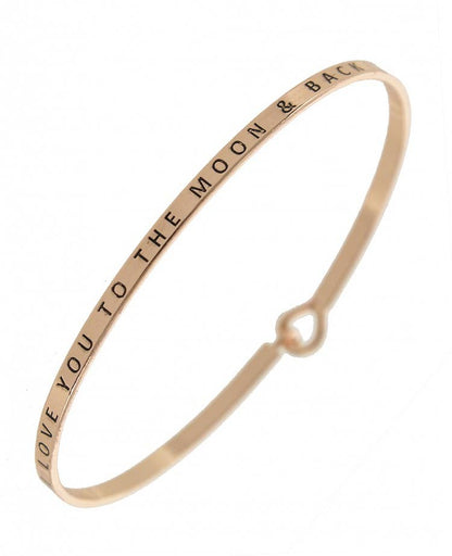 LOVE YOU TO THE MOON & BACK Bangle