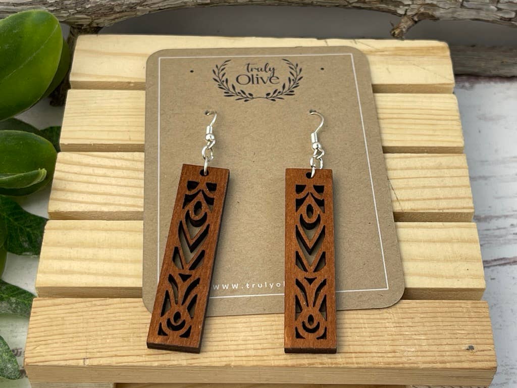 Rectangle Mandala Earrings