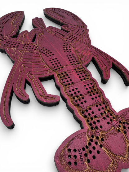 Lobster Cribbage Board Set