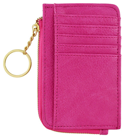 Small Faux Leather Card Holder Wallet