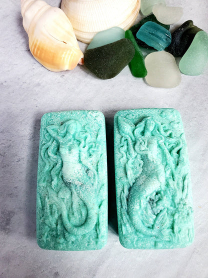 Sea Salt and Sea Glass Sea Glass Salt Soap