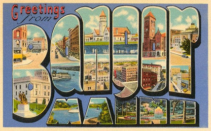 Vintage Greetings from Bangor Sticker