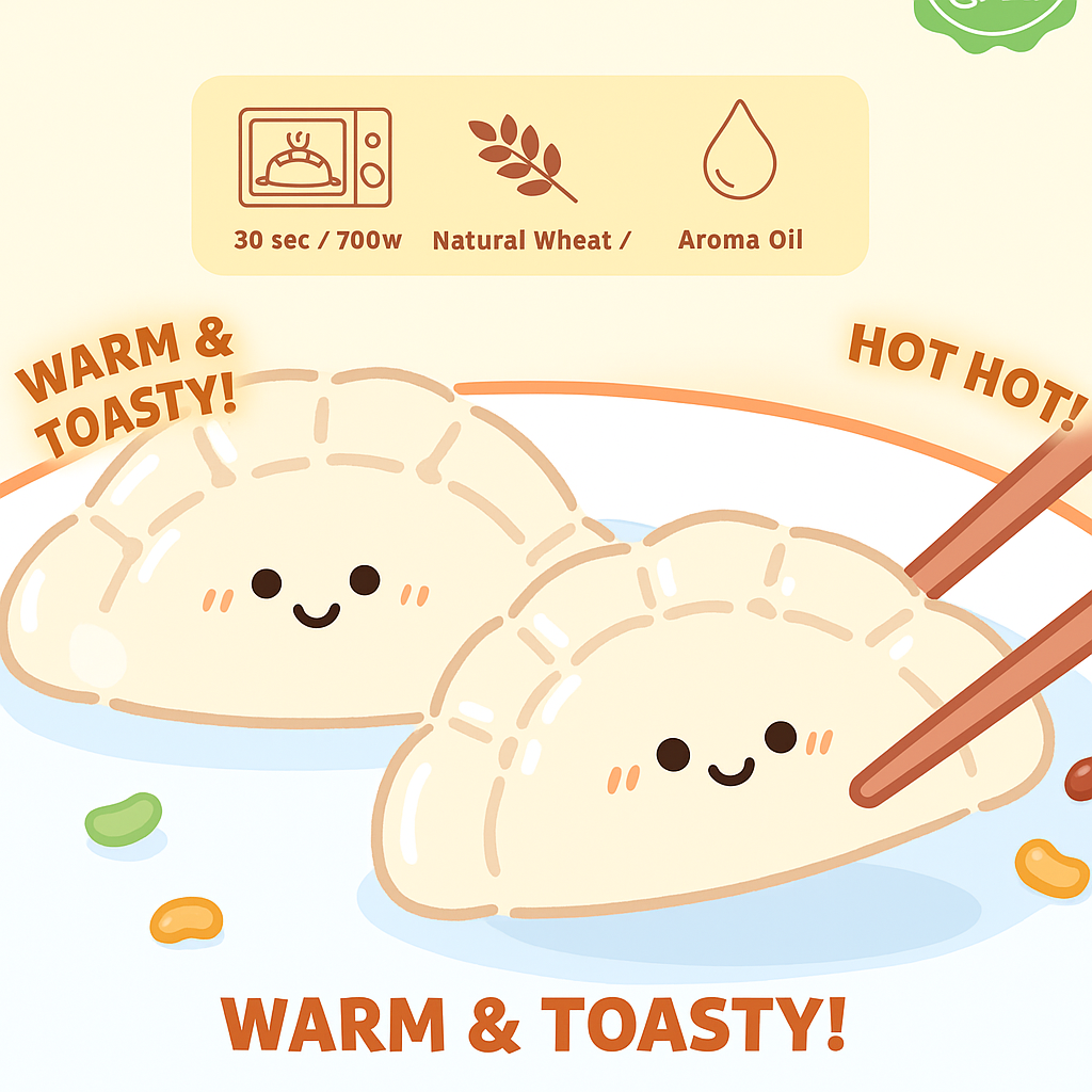 MochiTown Dumpling Heat Pack Plush