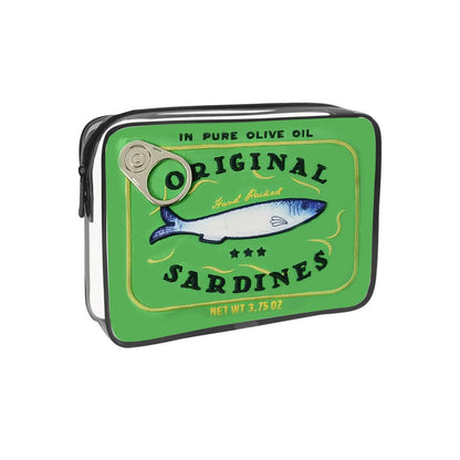 Sardine Can Print PVC Cosmetic Bag Clear Makeup bag