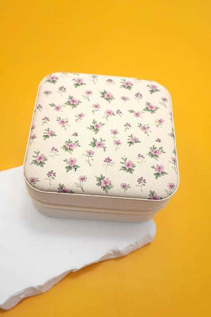 DESIGNED JEWELRY ORGANIZER TRAVEL BOX CASE