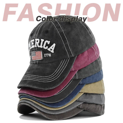 American Flag Embroidery Baseball Cap