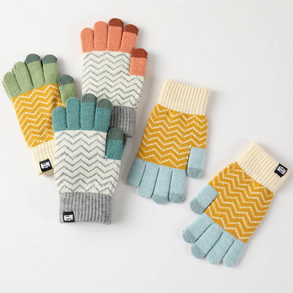 Alpaca Blend Wool Knit Gloves – Thermal Touchscreen