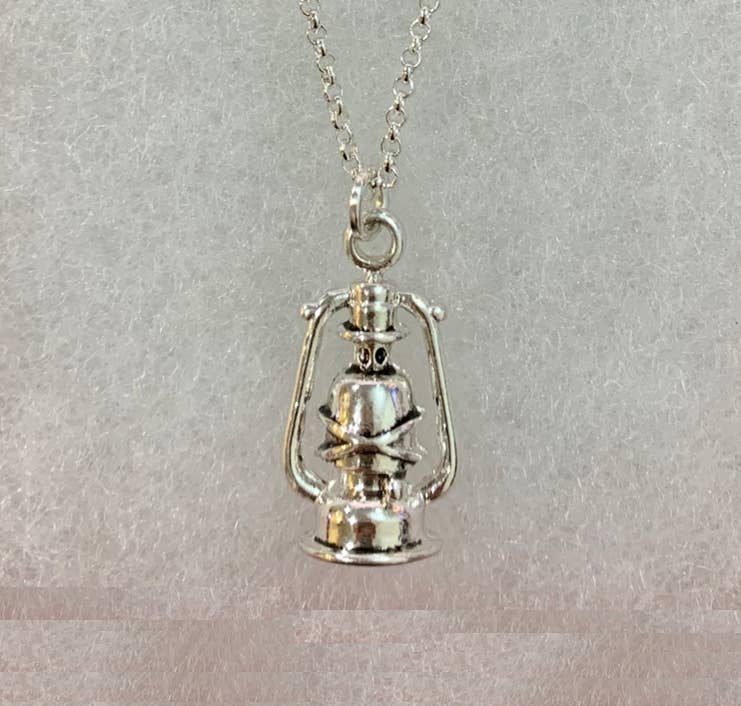 Vintage Lantern Pendant Necklace