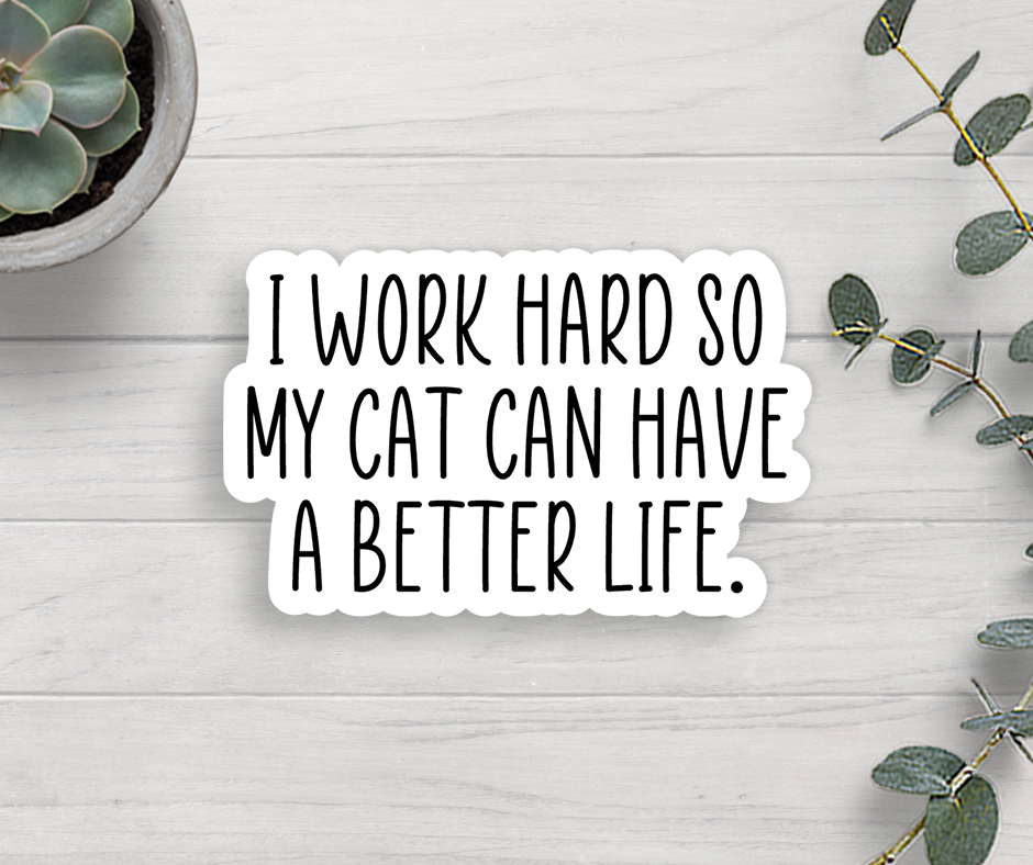 Cat Life Vinyl Sticker