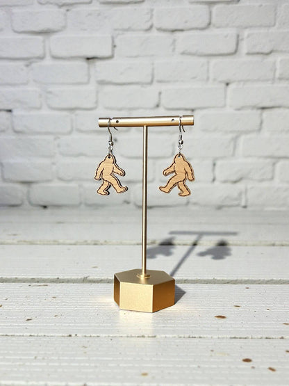 Bigfoot Sasquatch Handmade Earrings