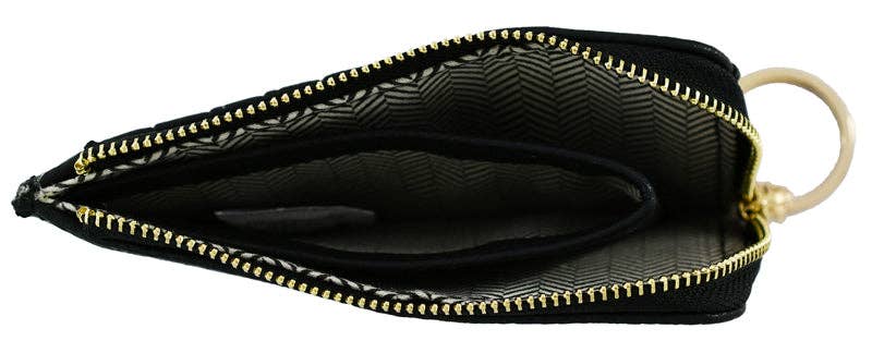 Small Faux Leather Card Holder Wallet