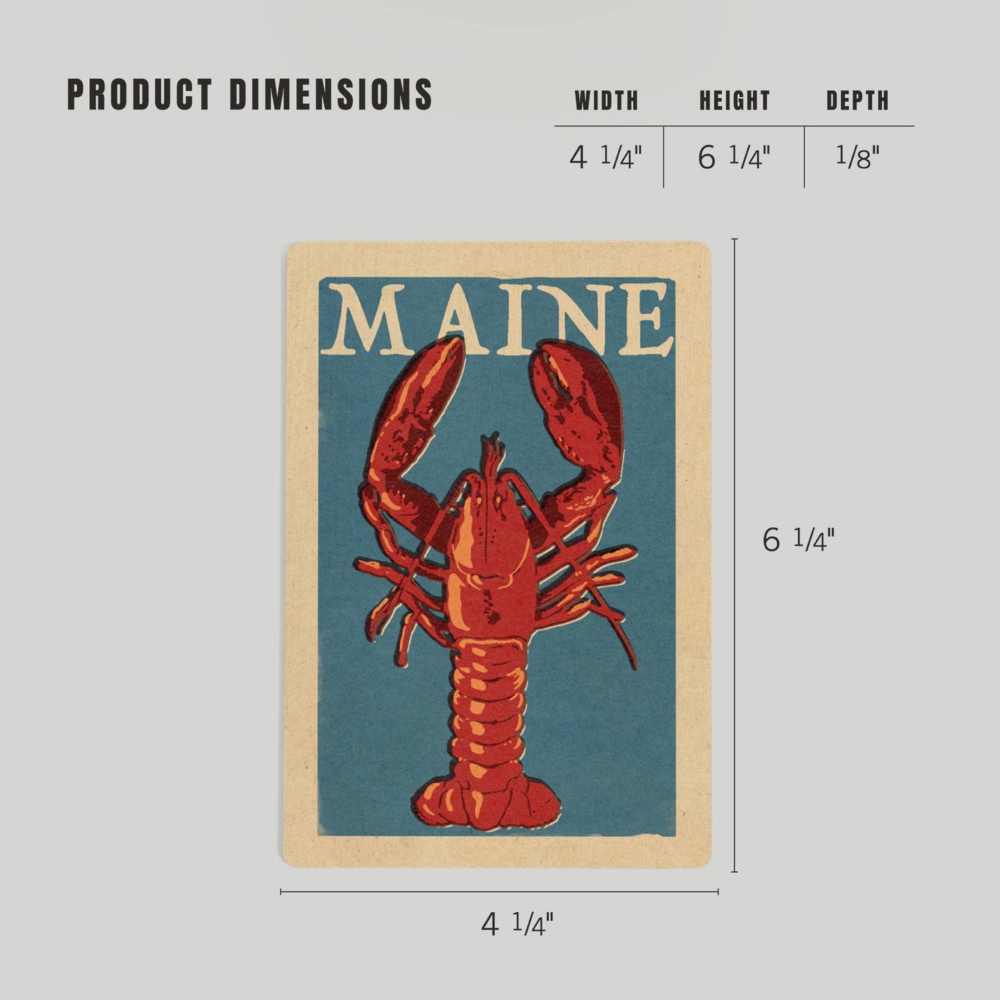 Maine Lobster WOOD POSTCARD