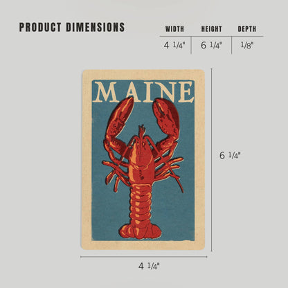 Maine Lobster WOOD POSTCARD
