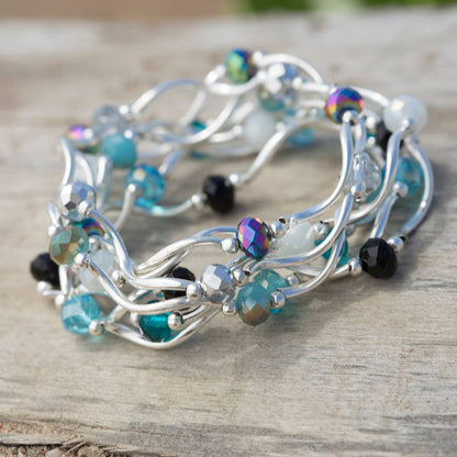 Classic Crystal Beaded Stretch Bracelets