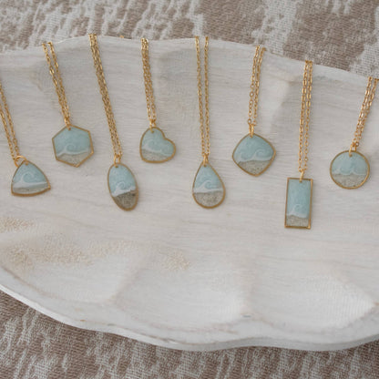 Custom  Gold Sand Necklaces