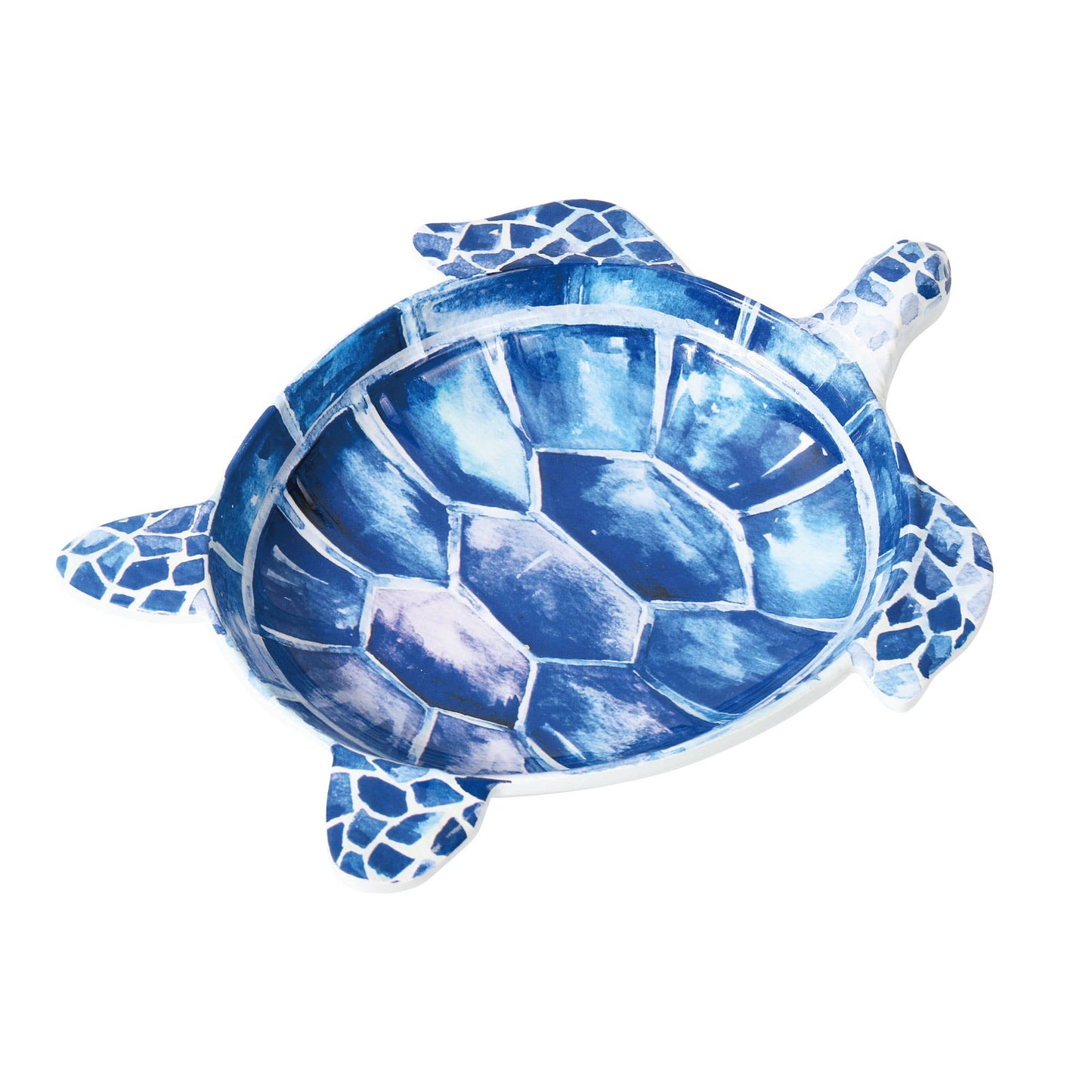 Indigo 7 1/2" Sea Turtle Melamine  Plate
