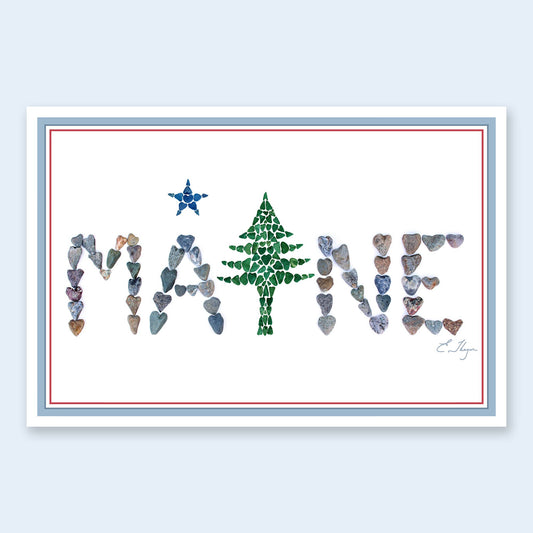 Maine with 1901 design postcard