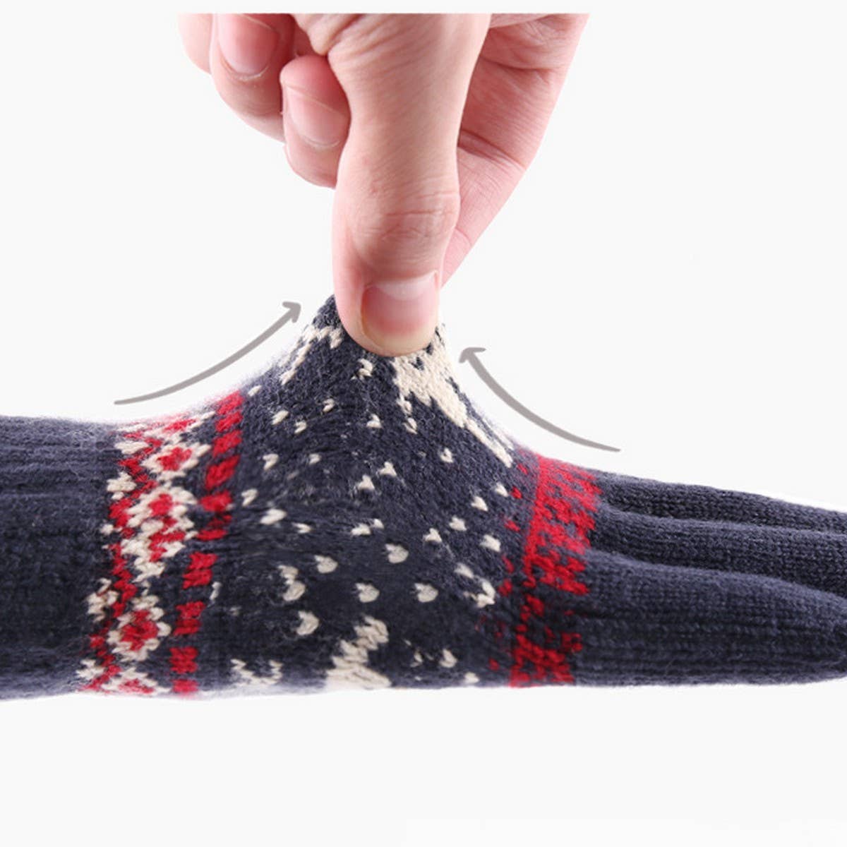 Reindeer  KNITTED WARM TOUCH SCREEN GLOVES