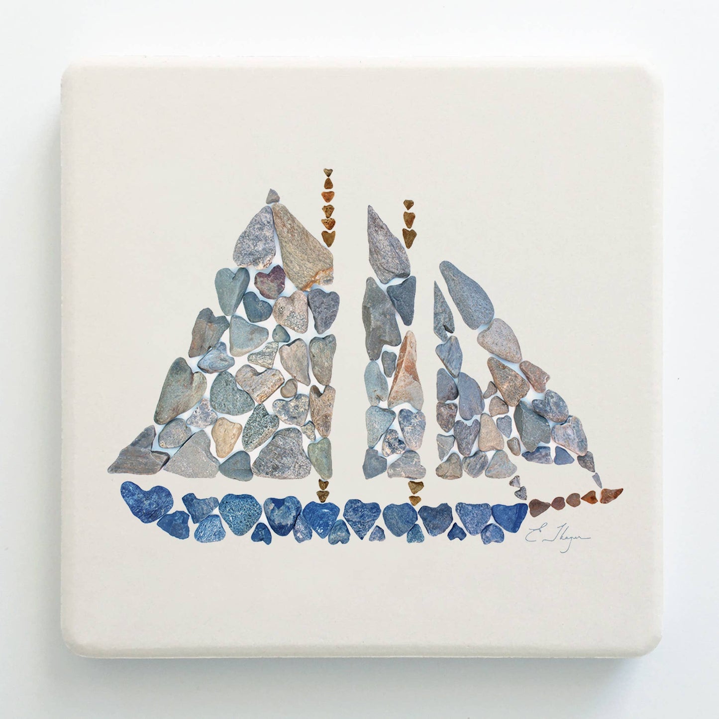 Nautical coasters  | Schooner coaster