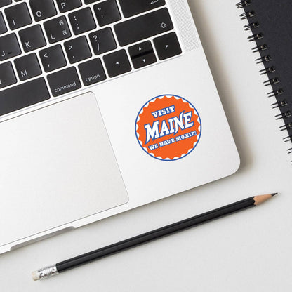 Visit Maine Moxie Soda Pop Label Mini Sticker 20 ct