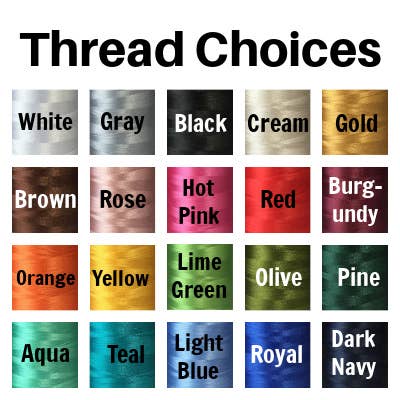 Embroidered Sage Tea Towel Flour Sack