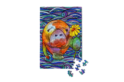 Hue Manatee Mini Jigsaw Puzzle