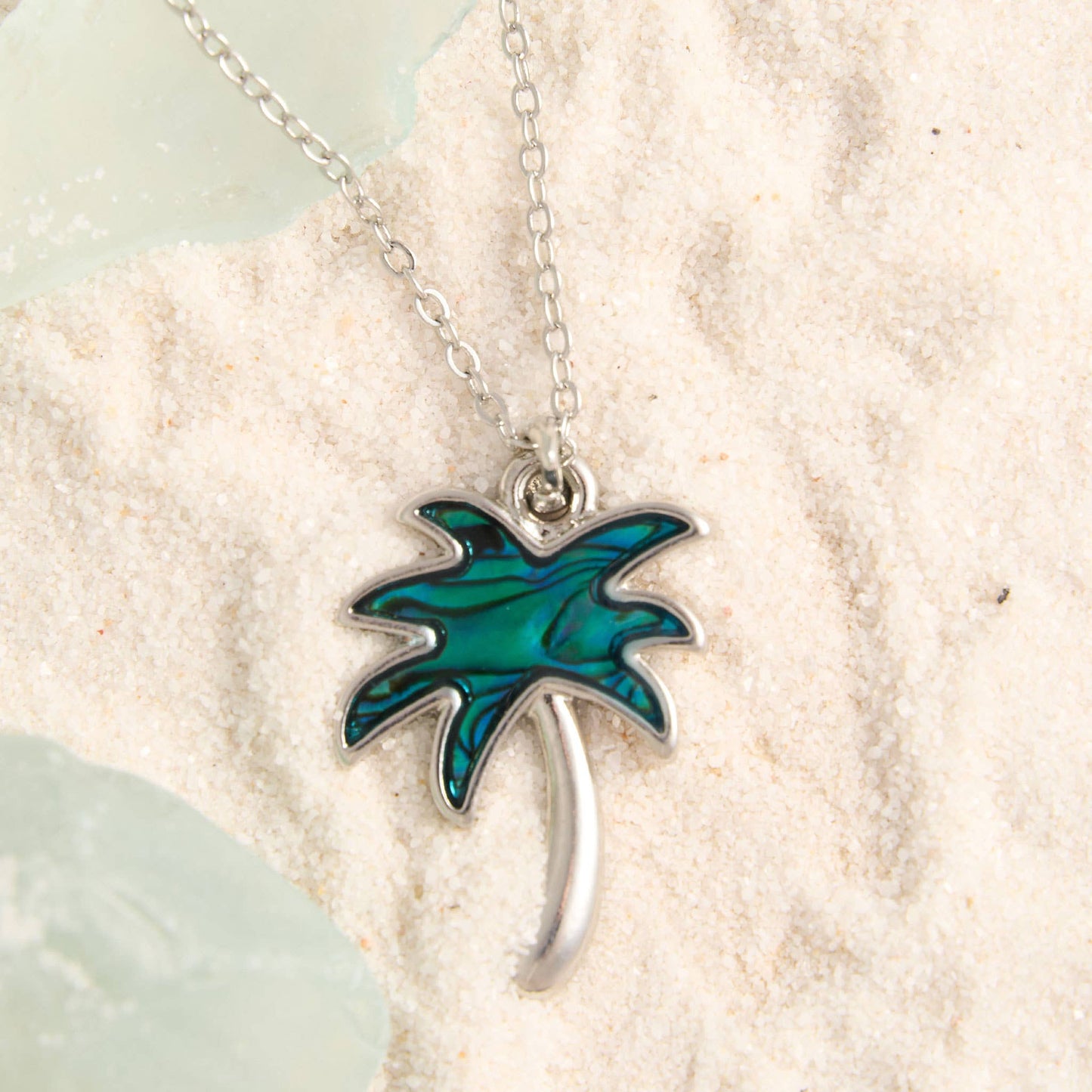 Abalone Shell Pendant Necklace Beach Jewelry