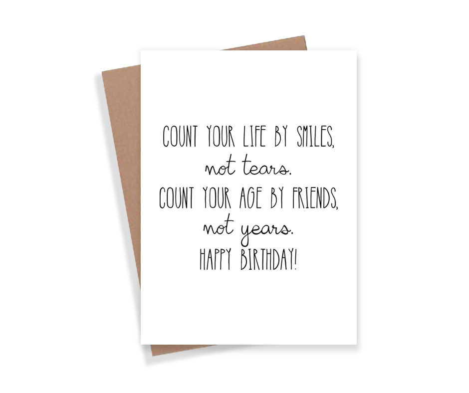 Tears Years Card