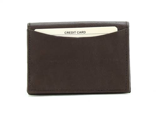 Lambskin Business Card Case Style : BCC401A Brown