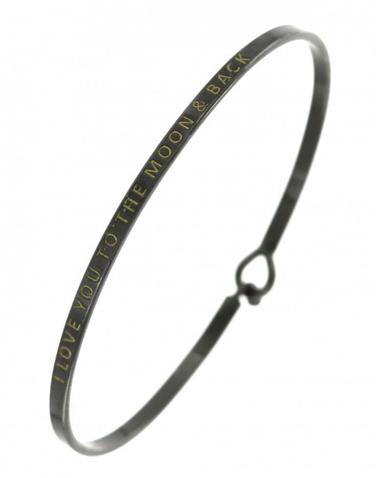 LOVE YOU TO THE MOON & BACK Bangle