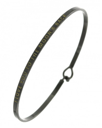 LOVE YOU TO THE MOON & BACK Bangle