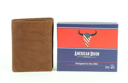 American Bison Tall Trifold Wallet