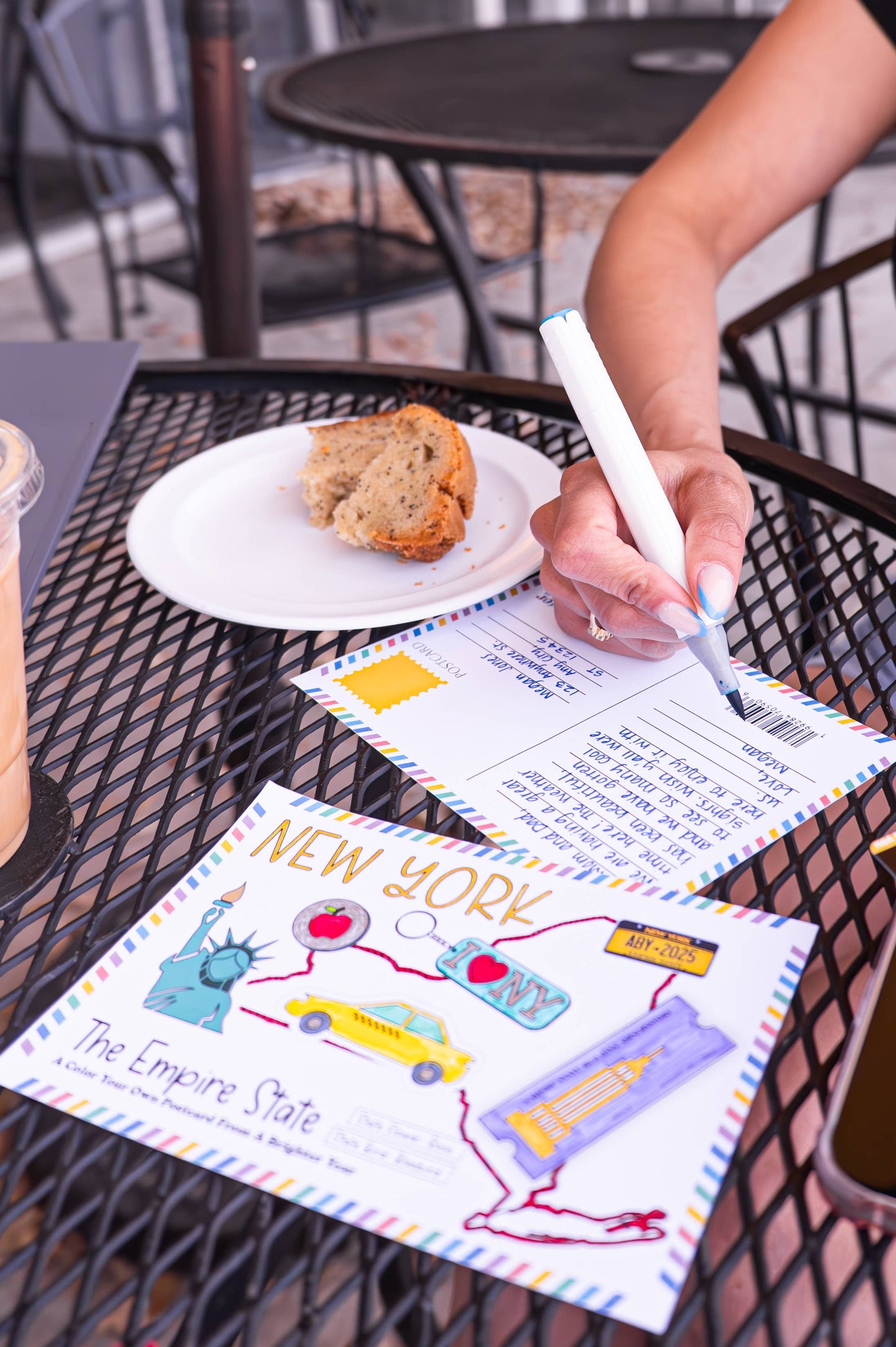 Color Your Own Maine State Postcard