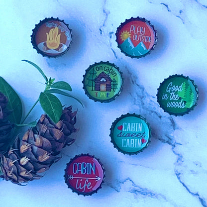 Cabin Life Magnets - Spring decor, Handmade & Eco-friendly