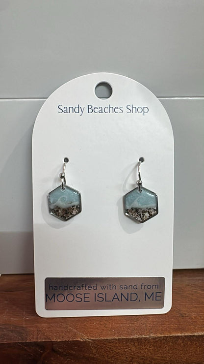 Custom Sand Dangles Silver