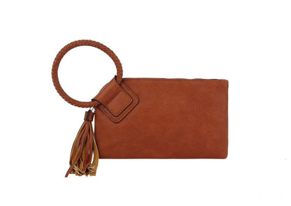 Sage Soft Vegan Leather Wristlet/Clutch