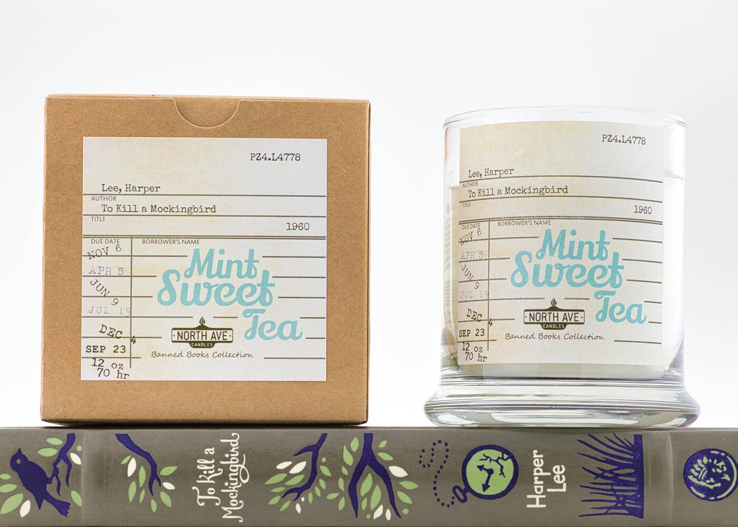Mint Sweet Tea / To Kill a Mockingbird / book candle