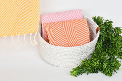 Herringbone Turkish Tea Towel, 20x40 in