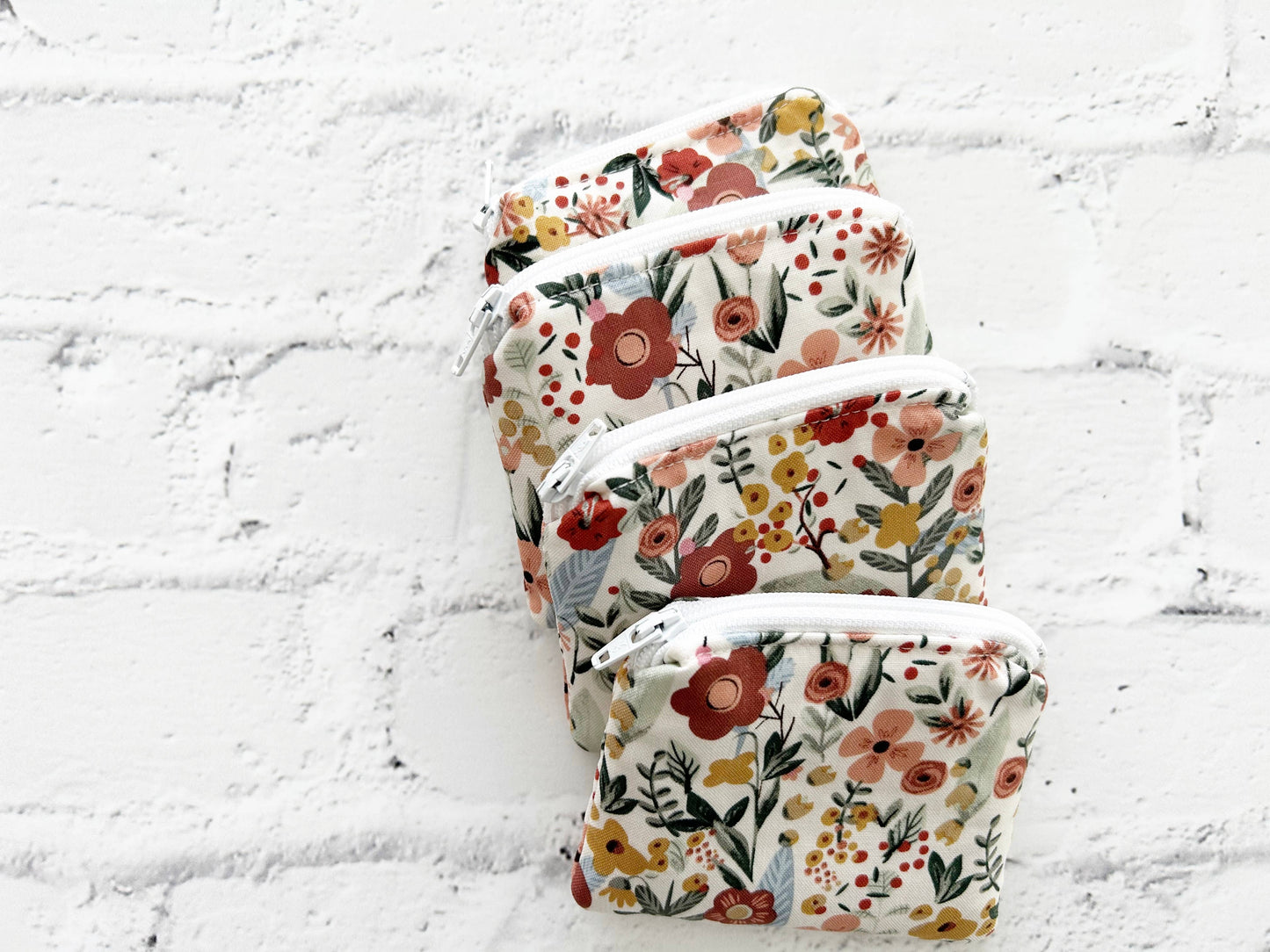 Small Fabric Pouch-Summer Florals