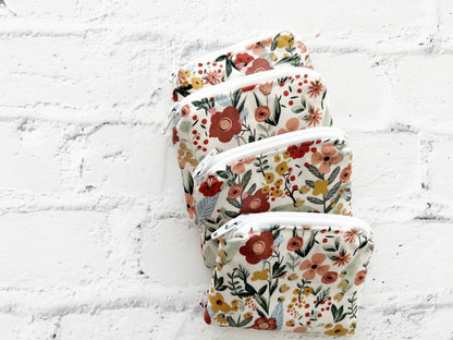 Small Fabric Pouch-Summer Florals